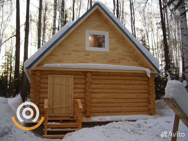 Сруб бани 6х4