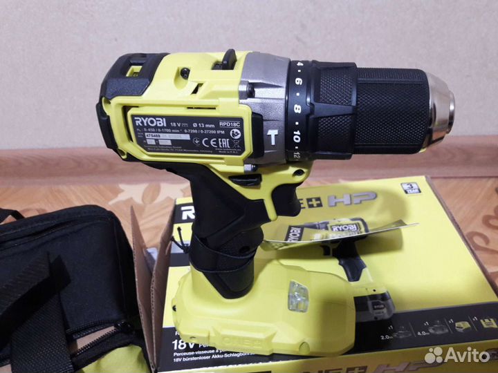 Ryobi.Бесщеточная ударная дрель-тушка