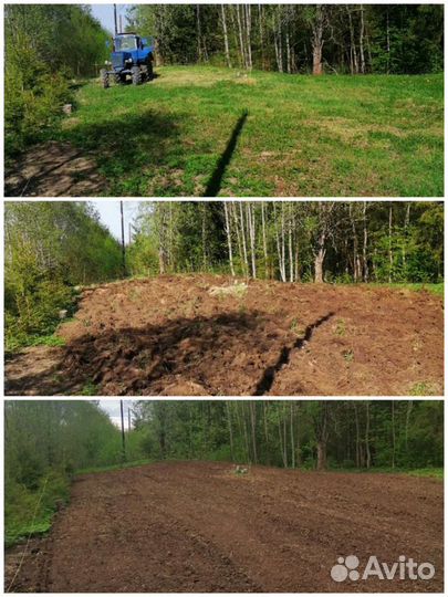 Вспашка Покос травы Фрезерование Обработка земли