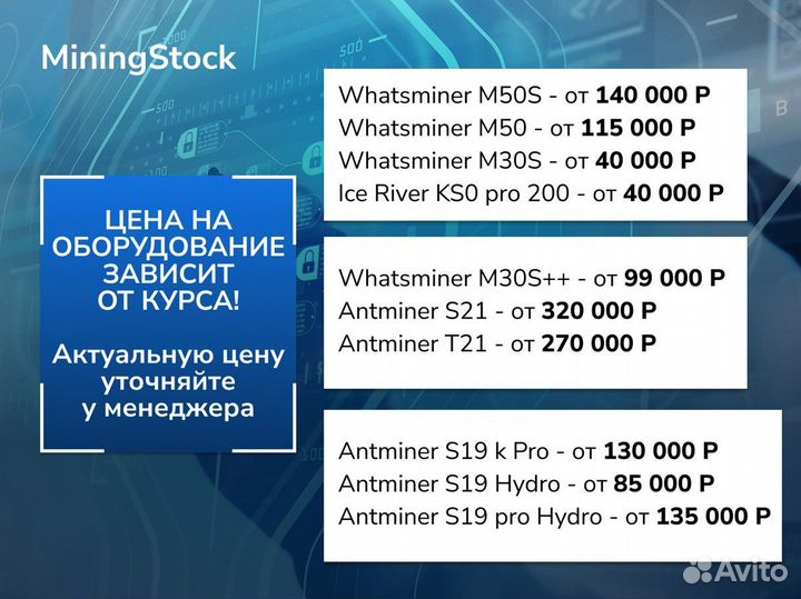 Асик майнер Whatsminer m50 120th новый