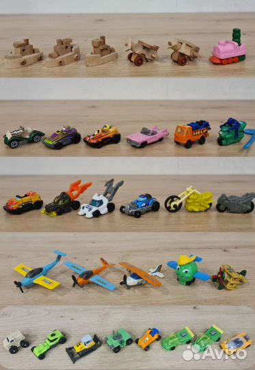 Киндеры 90х, 2000х машинки, самолеты