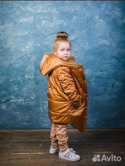 Пальто для девочки Intatika +шапка, снуд