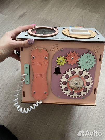 Бизиборд домик со светом большой развивающий