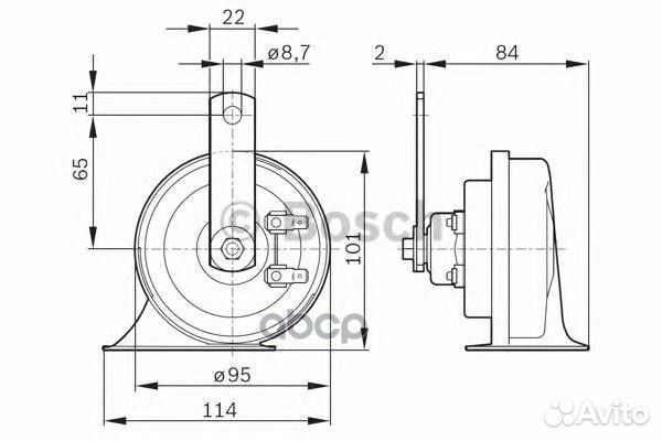 Звуковой сигнал VW Bora/Golf/Lupo/Polo 95-05 10
