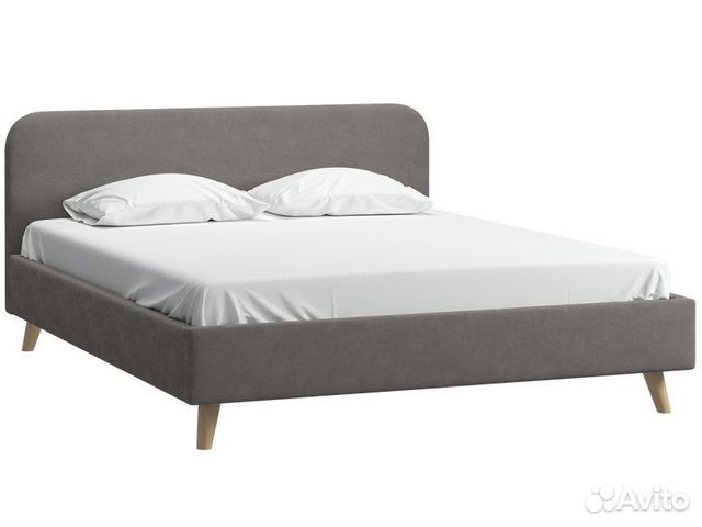 Кровать Лайтси 160 Velvet Grey