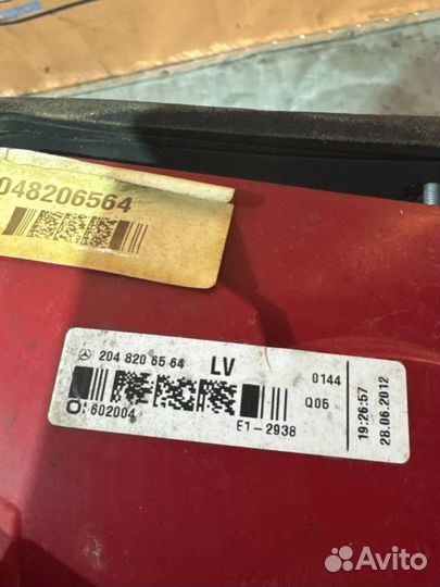 Фонари задние правые Mercedes-Benz C-Class W204