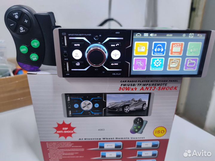 Магнитола Pioneer с пду на руль/сенсорный экран