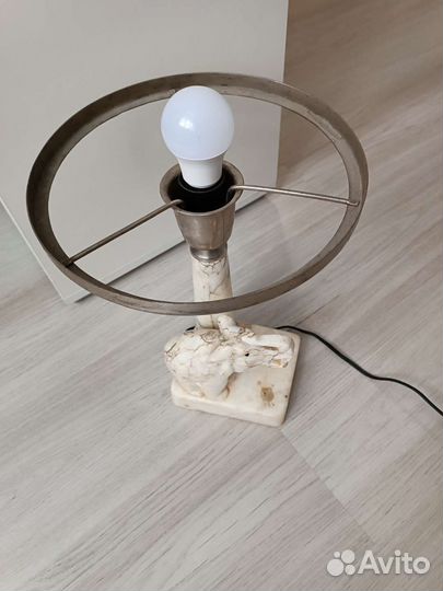 Лампа настольная мраморная слон СССР