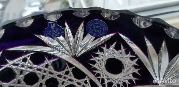 Хрустальная конфетница Гусь-Хрустальный Новая