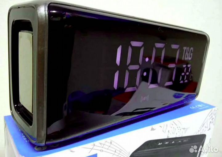 Колонка Bluetooth + Часы + Радио + USB+ Hands Free