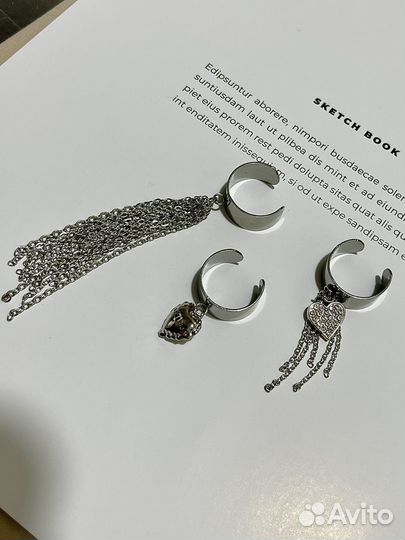 Кольцо с подвеской