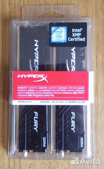 Продаю озу HyperX DDR4 3600
