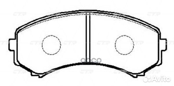 Колодки торм. mitsubishi pajero III long wagon