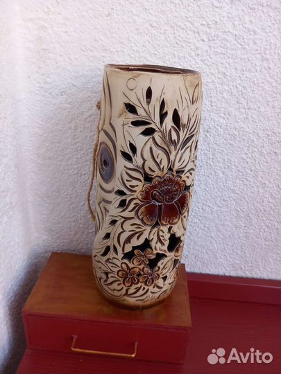 Ваза керамическая для сухоцветов высота 29 см