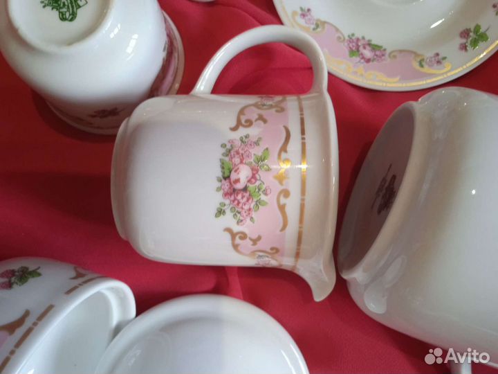 Кофейный сервиз Германия на 5 персон форфор(13шт)