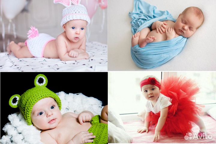 Реквизит и костюмы для фотосессии новорожденных