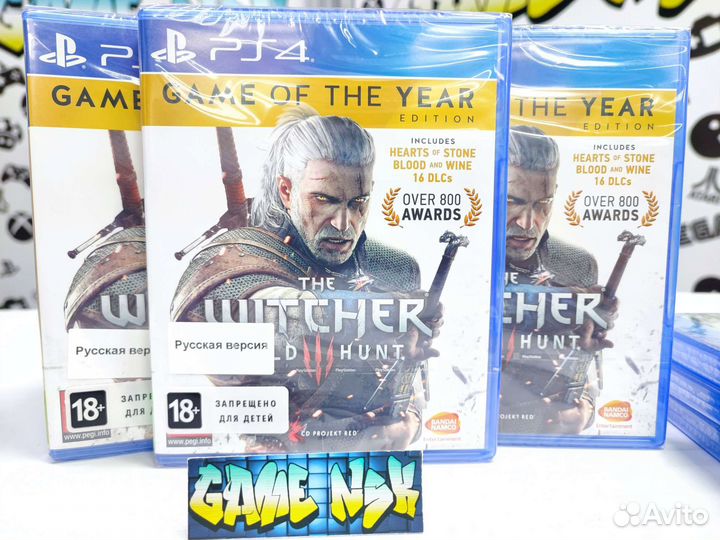Ведьмак 3 Дикая Охота Игра Года PS4 NeW