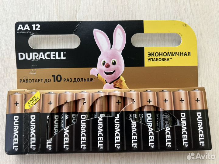 Батарейки duracell AA 12