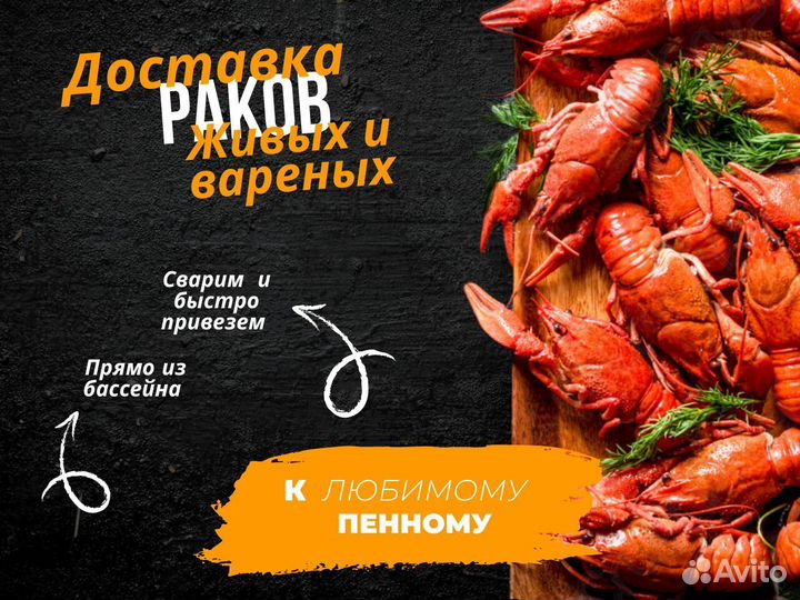 Живые раки. Вкусно сварим и доставим