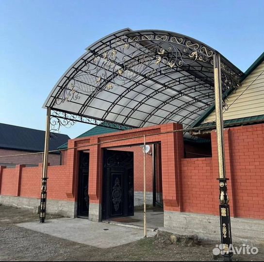 Кованые ворота, Перилы, Навесы
