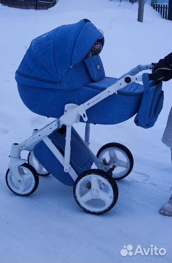 Коляска adamex 3 в 1 бу