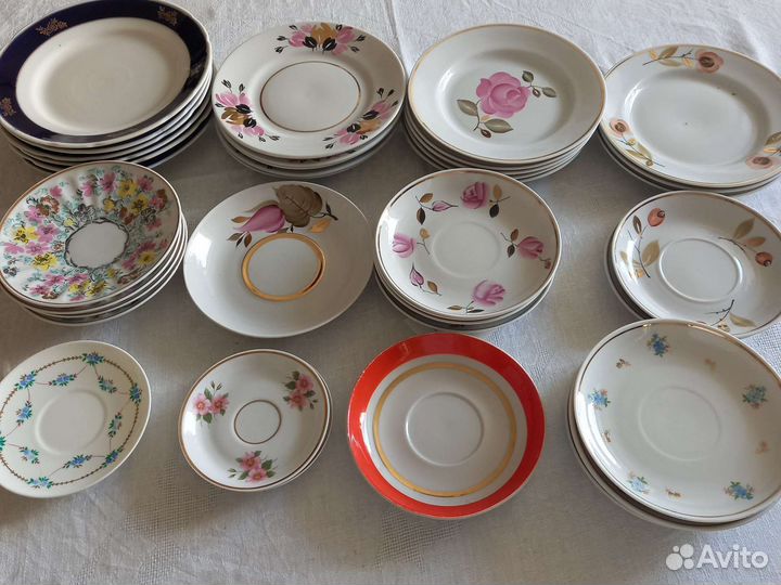 Блюдца, десертная тарелка, кф, пролетарий,пз