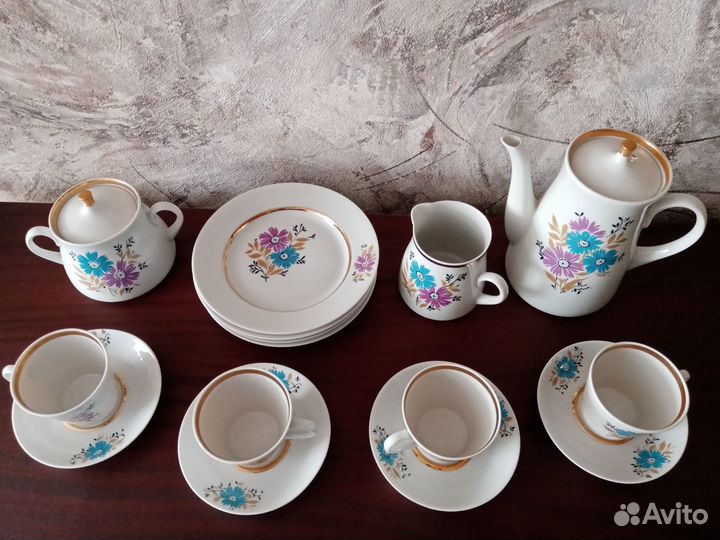 Кофейный сервиз фарфорового завода 