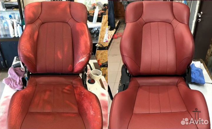 Покраска, реставрация и ремонт нат. кожи