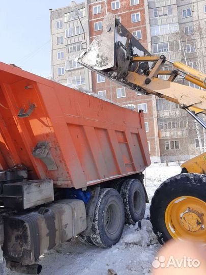 Камаз самовал, экскаватор погрузчик