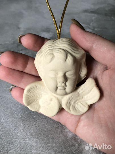 Флакон ангел херувим винтаж керамика статуэтка