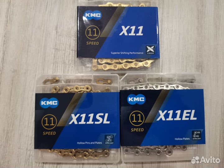 Цепь KMC X11 X11EL X11SL X11Ept Gold Silver