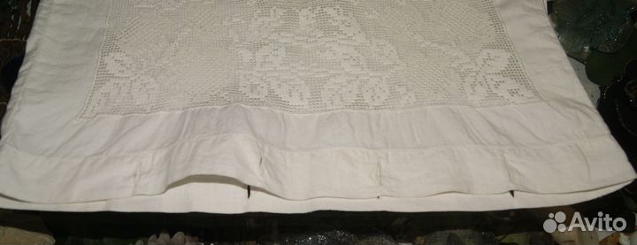 Старинная наволочка детская с монограммой до 1917г