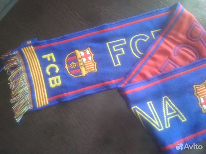 Вязаный шарф фк Барселона