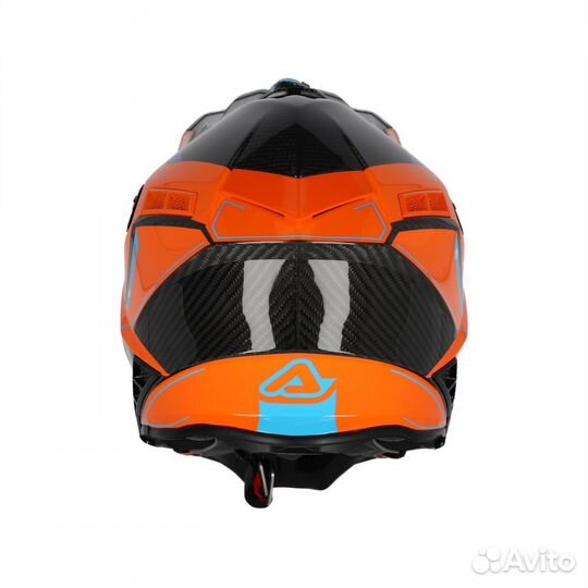 Новый Шлем Acerbis Steel Carbon orange 2024