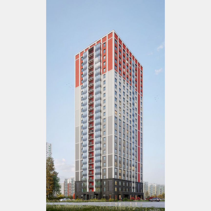 3-к. квартира, 65 м², 10/25 эт.