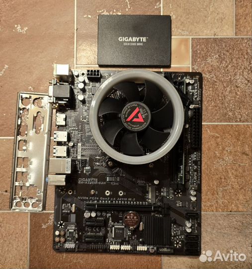 Комплект материнская плата, процессор, озу и SSD