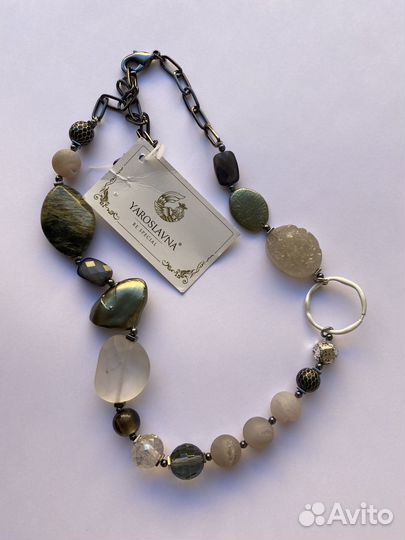 Колье из на уральных камней Северный сказ