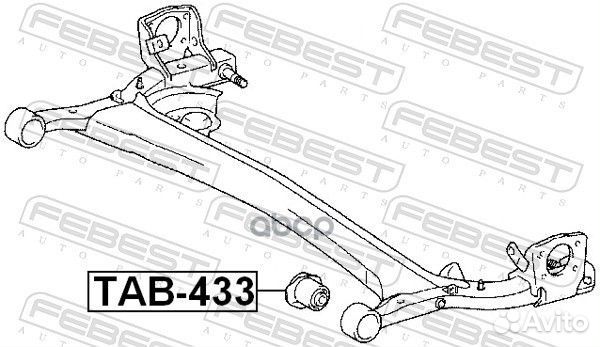 Сайлентблок задней балки toyota yaris/echo 99-0