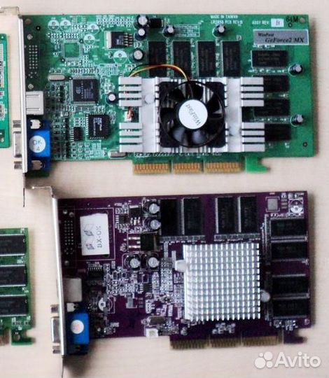 AGP видеокарты, PCI контроллеры
