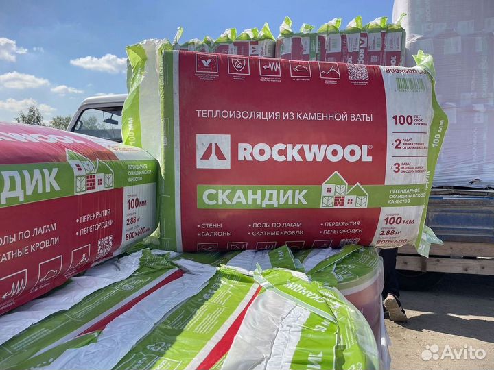 Rockwool скандик 100 для кровли