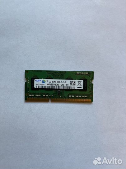Оперативная память ddr3 sodimm 2gb samsung