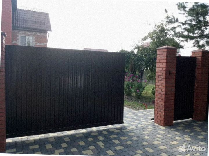 Откатные ворота под ключ алюминиевые (Prestige)