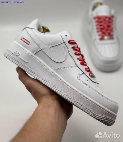 Кроссовки Nike Air Force 1 Low & Supreme (Арт.52444)