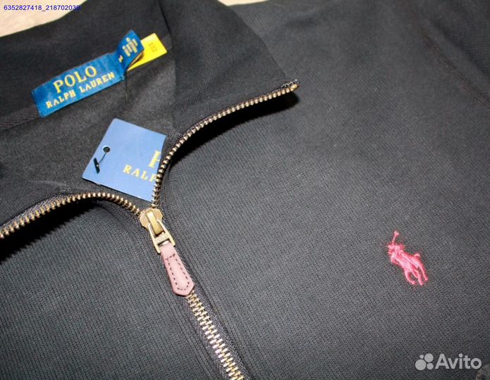 Polo Ralph Lauren джемпер полузамок черный (Арт.71693)
