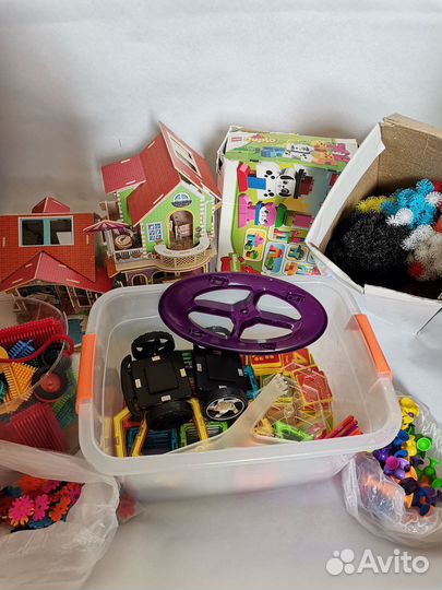 Детский конструктор домики, магнитный, лего и др