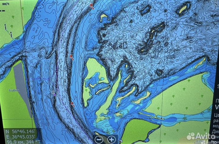 Карта глубин C-map+ Navionics+Подмосковье