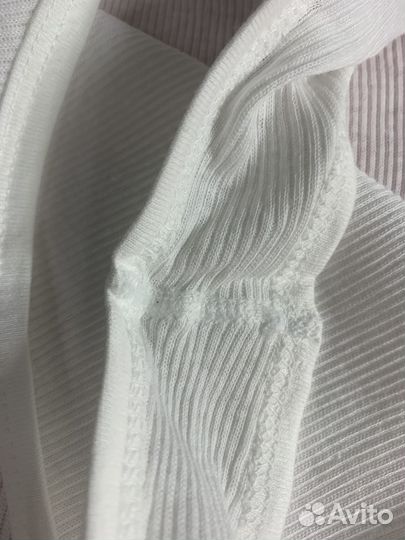 Майка slim белая