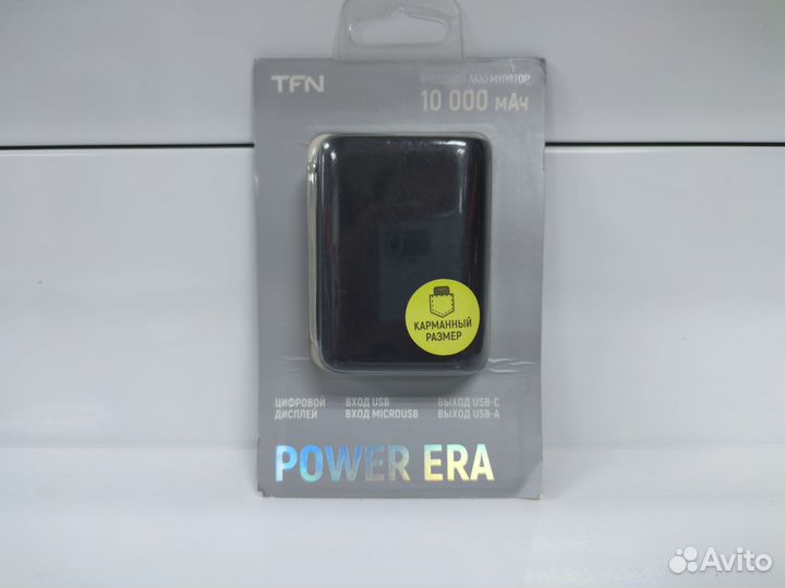 Внешний аккумулятор TFN PB-252-BK 10000 мАч черный