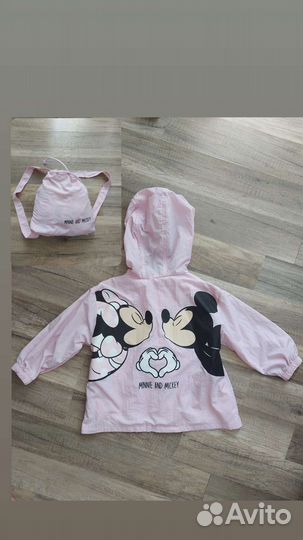 2 в 1 Ветровка-рюкзачок для девочки с Мини Zara 92