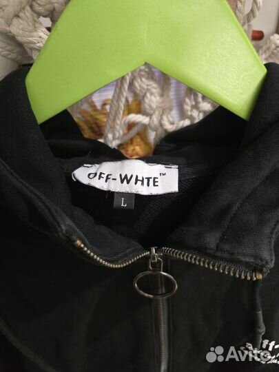 Зип худи off white